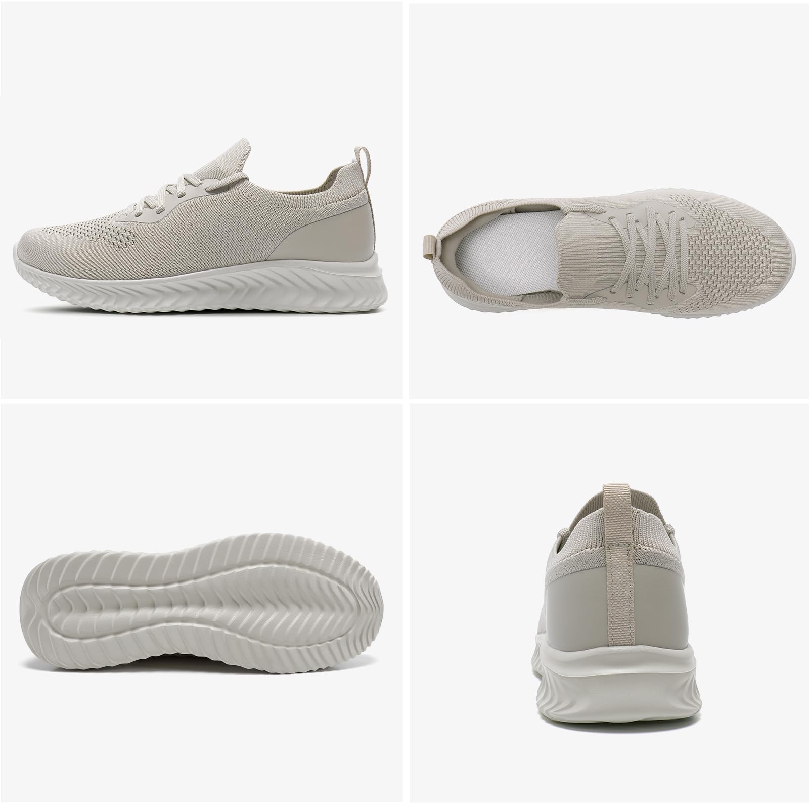 HKR Scarpe da basket da donna comode da corsa marcia sport casual fitness sneakers, grigio, 42 EU