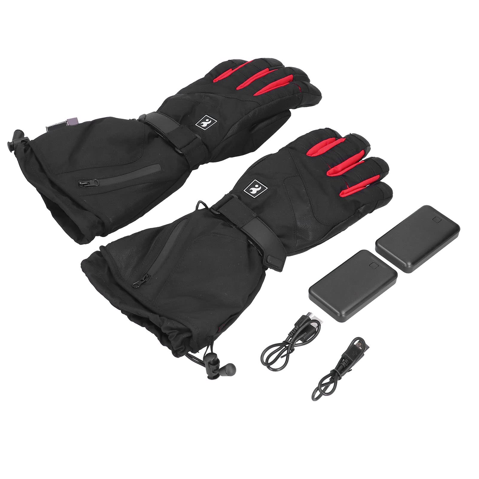 Calentadores eléctricos suaves y cálidos, impermeables para deportes de invierno, esquí, pesca, carga USB, paquete de 2