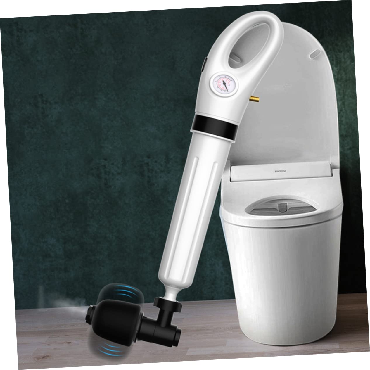 Ventouse de Toilette Flexible en Plastique Blanc pour Déboucher