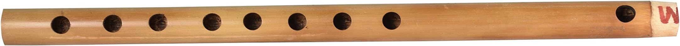 Kannan Musical Instruments Carnatic Side Flute, 8 Holes (scale 3), Sandal with brown