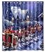 Shower Curtain christmas eve santa sleigh waterproof shower curtain (60" x 72" )
