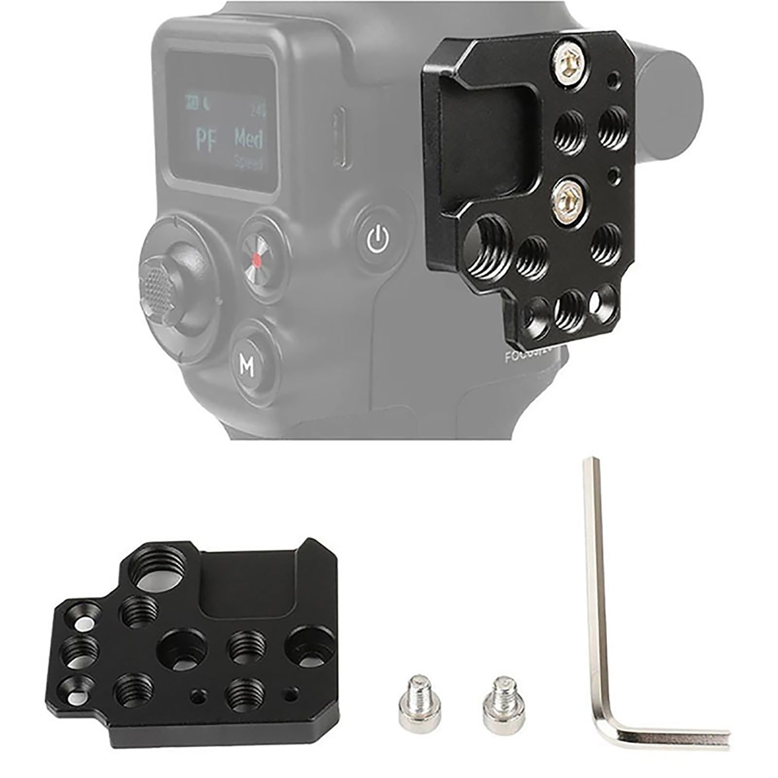 eWINNER Stabilizer Expansion Plate with 1/4 3/8 Cold Shoe Hole Mounting Monitor Bracket Cold Shoe Interface Compatible with DJI Ronin S/SC/RS2/RSC2/RS3Gimbal Accessories