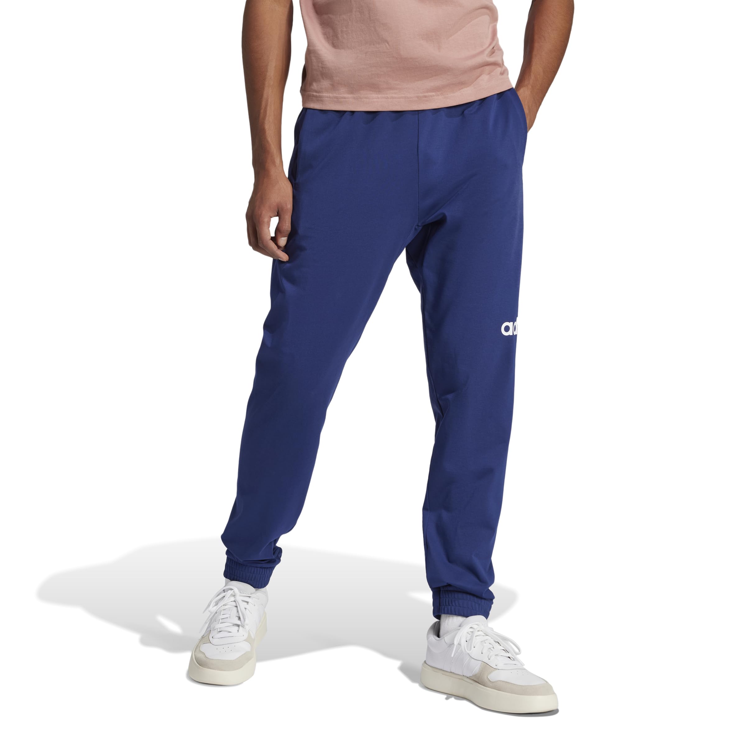 Adidas Uomo Essentials Linear Single Jersey Pant