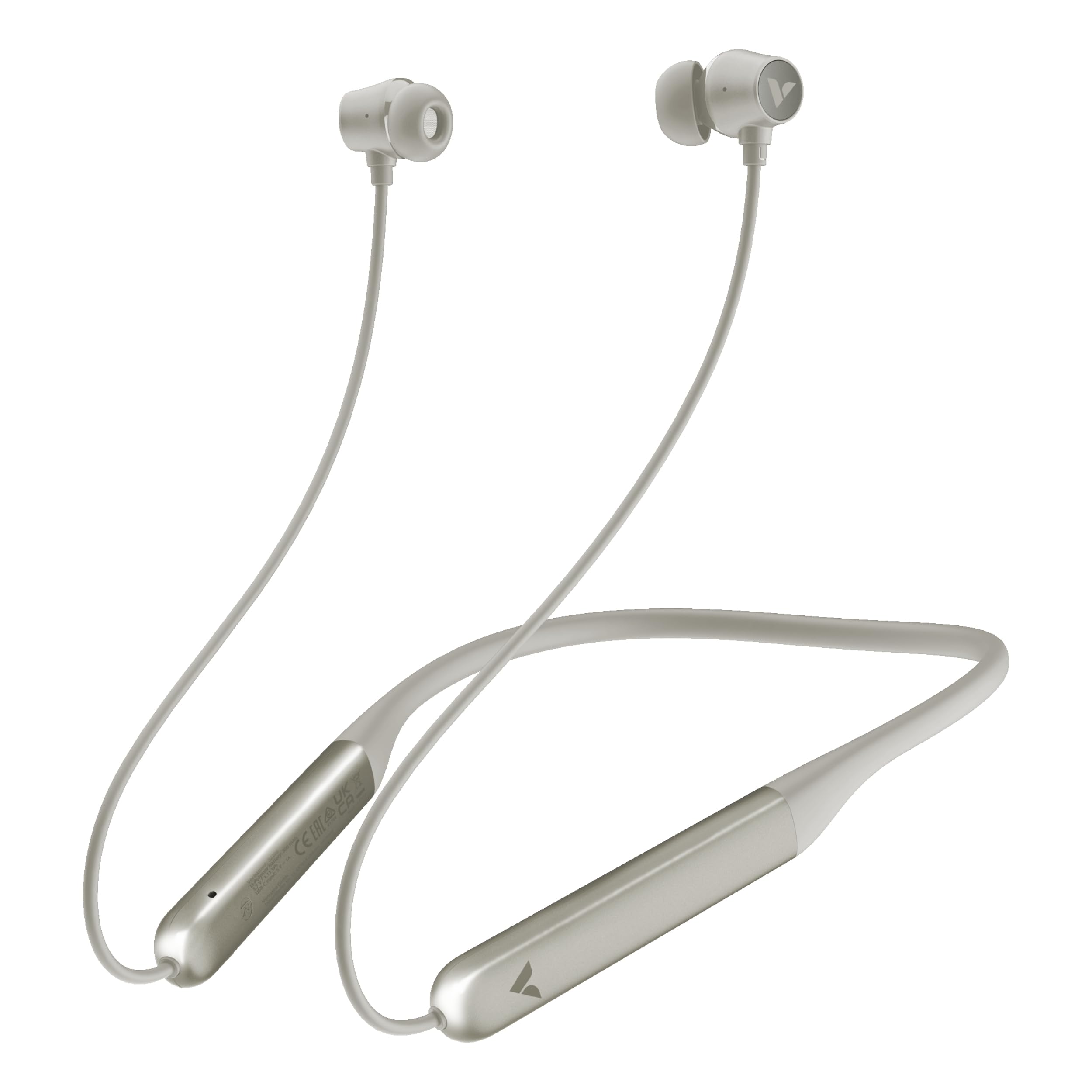 Verbatim TruSound ANC opaska na szyję (szara) Bluetooth 5.4 z aktywną redukcją szumów mikrofonem 28 h czas pracy USB-C In Ear słuchawki do smartfona, tabletu i laptopa