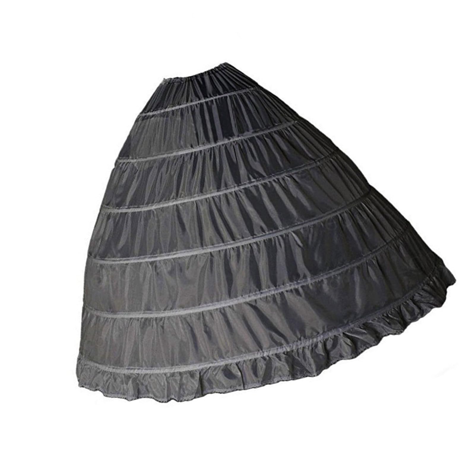 Jupon de Mariage Pliable avec 6 cerceaux, sous-Jupe Bouffante structurée pour Robes de Bal, Robes de soirée, Accessoires de Robe Formelle, Robe de mariée Crinoline, Accessoires de Robe Formelle