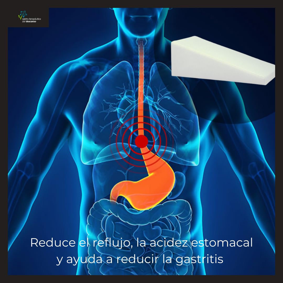 CTD - Cuña antireflujo Adulto Almohada cuña para Cama Espuma Almohada Embarazada Dormir Mejora digestión y sueño (Tejido Tencel Blanco, 90x15x67)
