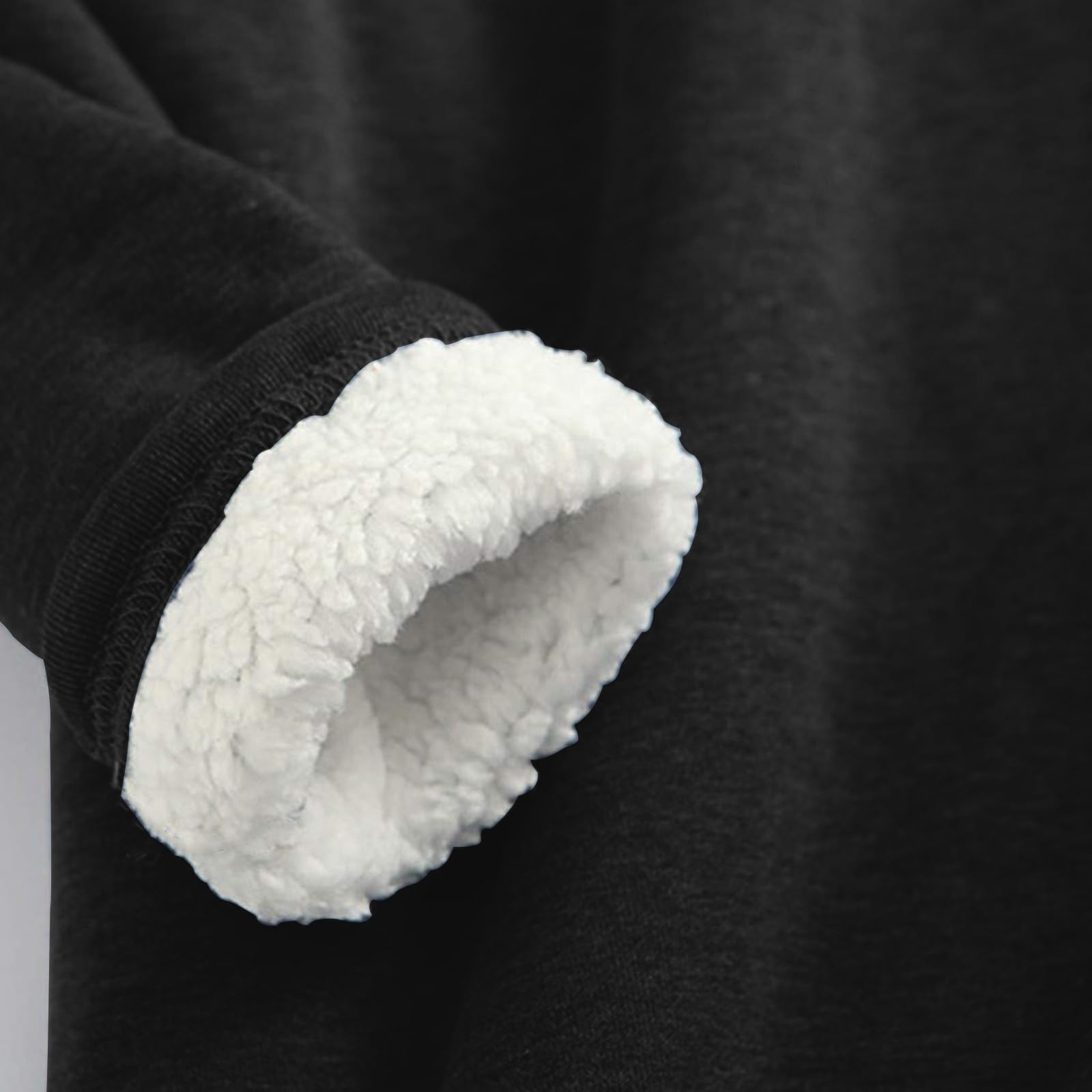 Conjunto de Pijama de Sudadera y Pantalones con Forro para Mujer para Calidez Invernal con Traje de Felpa Tops cómodos y Holgados Ropa de Estar por casa cálida de Invierno para Mujer