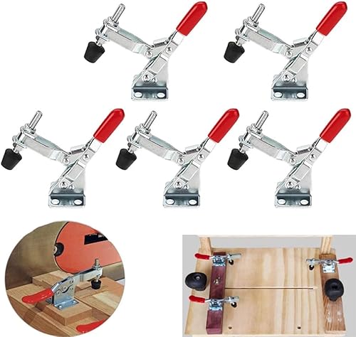 Miniatura 7 de Utoolmart Abrazadera de palanca vertical GH-101-A abrazadera de liberación rápida 110.2 lbs Capacidad de retención de 5 piezas