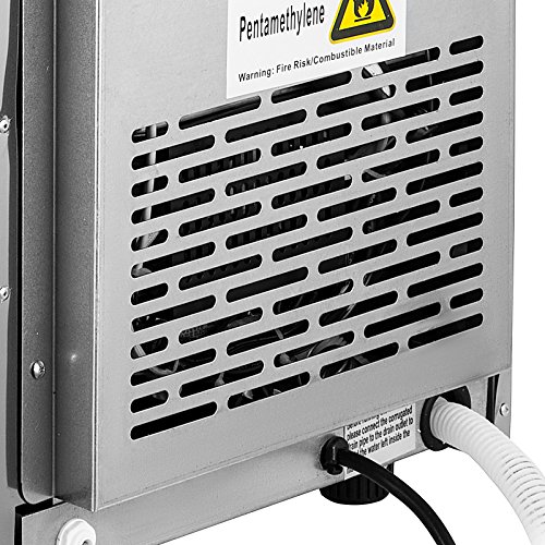 HuSuper 220V Eiswürfelmaschine kommerziell Eismaschine Eisbereiter Edelstahl Eiswürfelmaschine Ice Maker für Home Supermärkte Cafés Bäckereien Bars Restaurants Snack Bars Verwendung (Edelstahl)