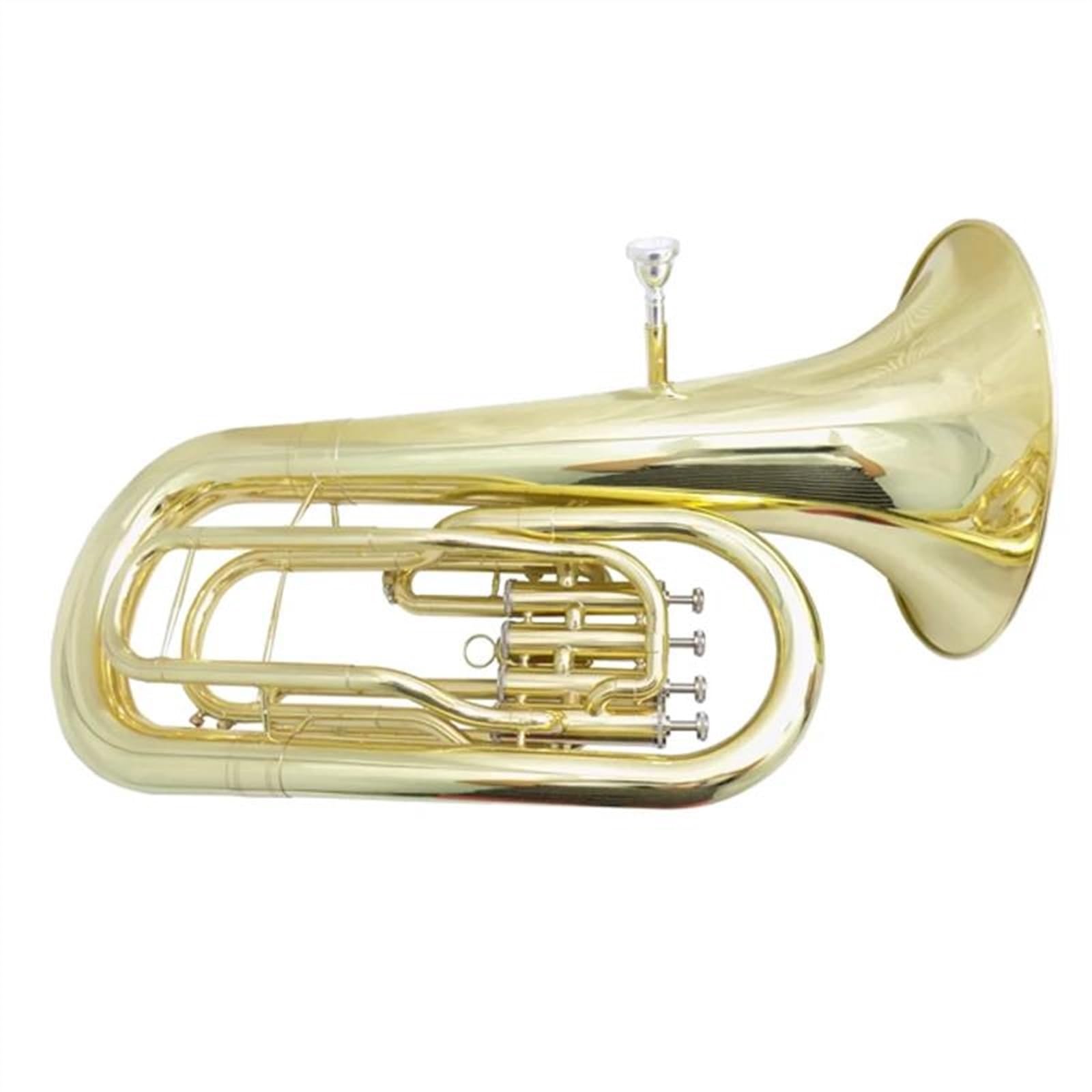 Professionnelle euphonium Instruments De Musique Euphonium À 4 Pistons Clé Bb Avec Étui Embout Corps En Laiton Jaune Finition Laquée