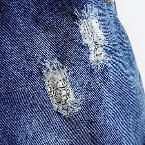 Short en jean pour fille Kidscool Space avec taille élastique réglable - 5