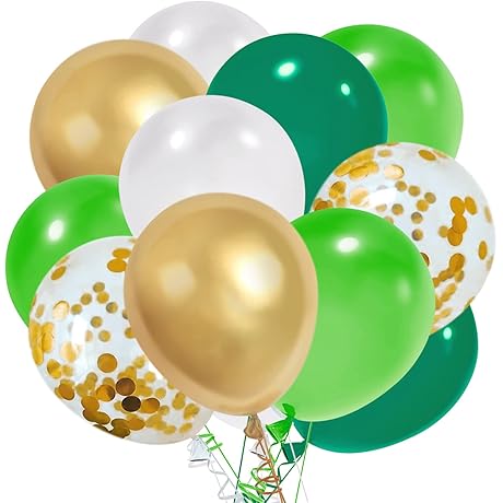 St. Patrick's Day Party Balloons: 50 Pieces of Vibrant 12-Inch Balloons for Festive Celebrations