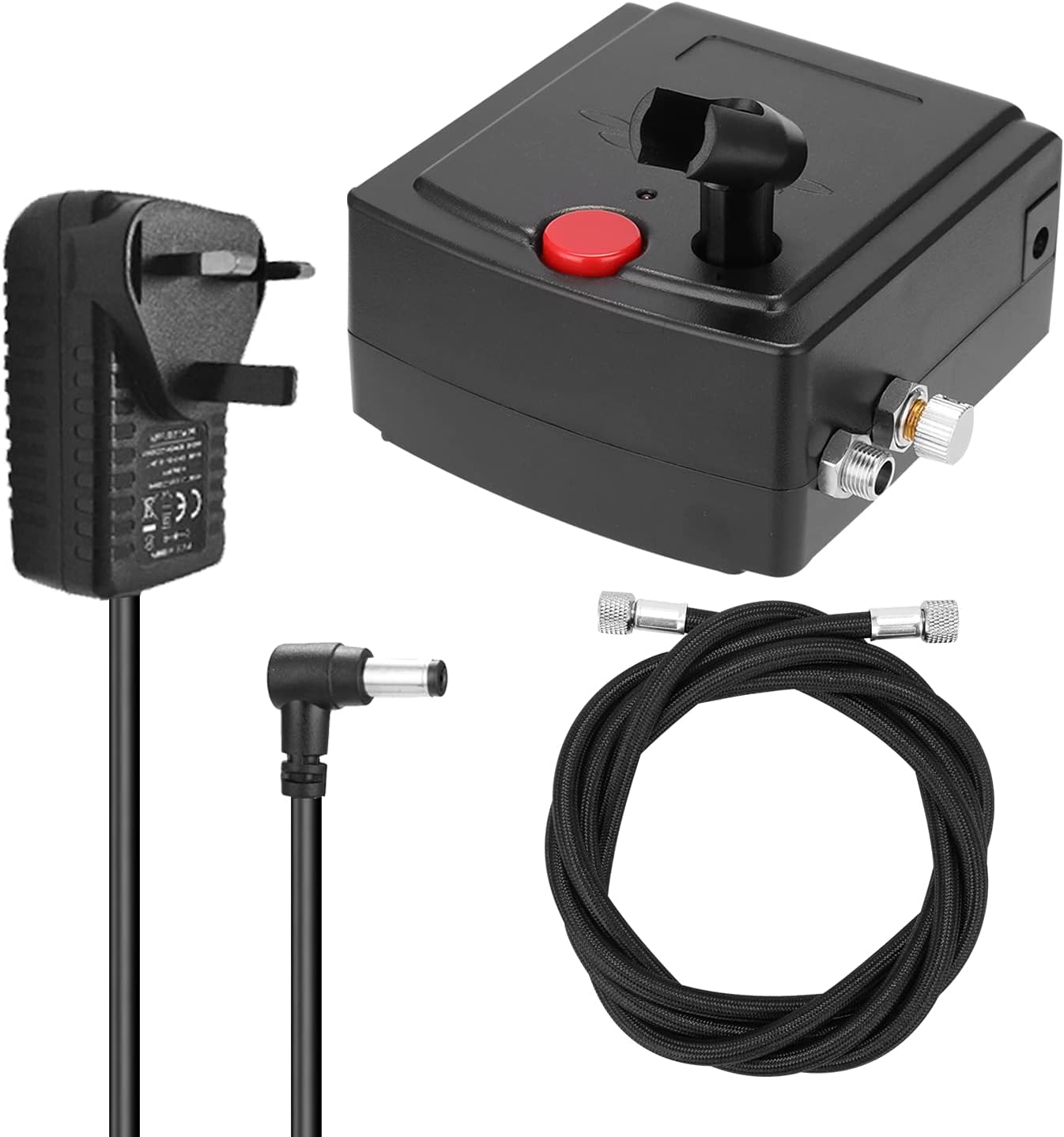Weytoll Airbrush Air Compressor, Portable Spray Pump Air Compressor for Makeup Art Painting Craft Model Flower Spraying Machine