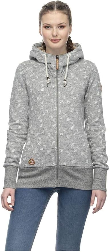 Ragwear Beater Zip - Sudadera con capucha y cremallera para mujer, vegana  gris XS: Amazon.es: Ropa