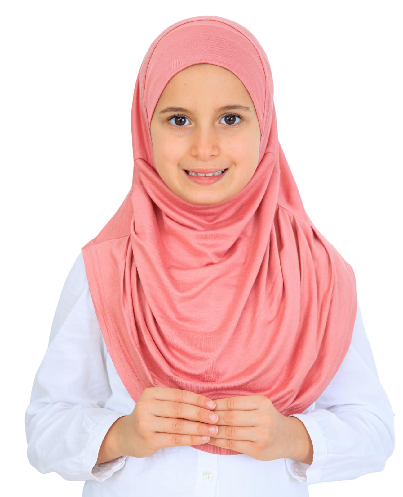 Prien Ready To Wear Hijab For Girls, Soft Viscose Muslim Scarf For Kids, Instant Islamic Clothing For Women For Ramadan, Eid