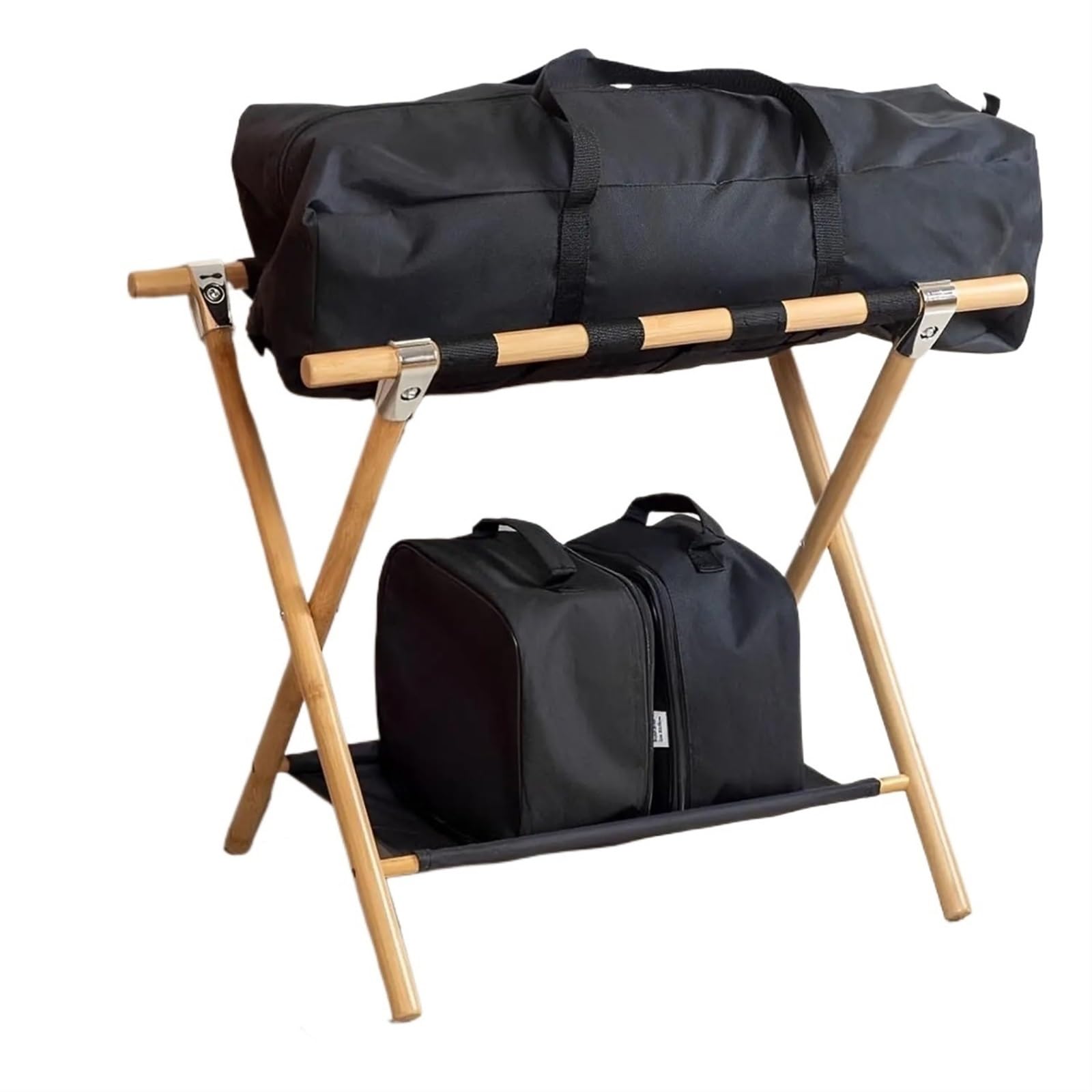 Porte-bagages pliable idéal pour chambre d'amis et voyage