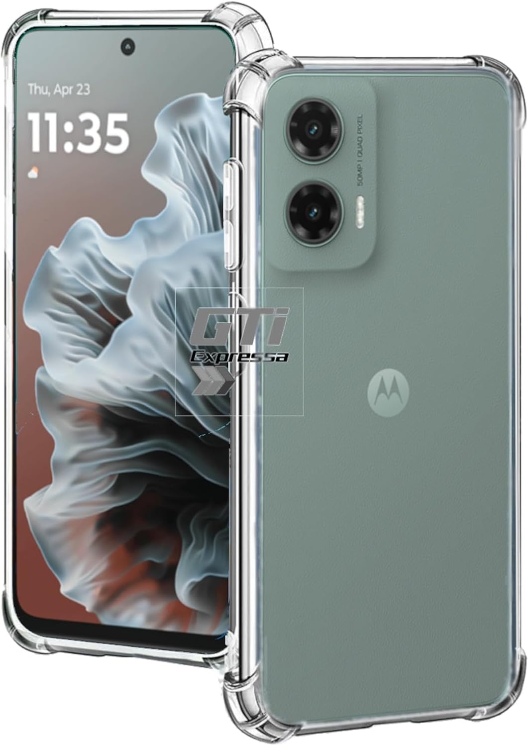 Kit Capa Capinha Anti Impacto + Película de Vidro 3D 9D Compatível Com Motorola Moto G35