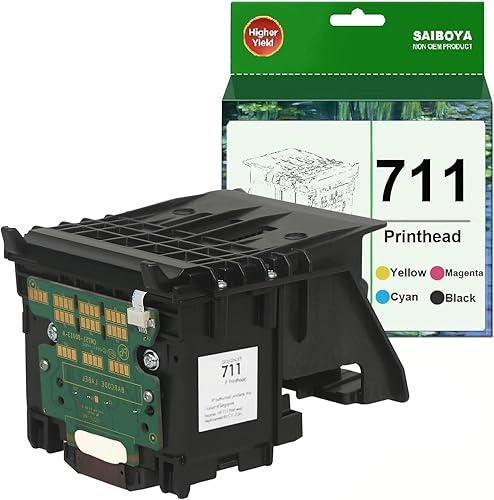 711 Kit de cabezal de impresión (C1Q10A) Reemplazo para impresora de trazador de gran formato HP T530 T525 T520 T130 T125 T120 T100 de gran formato,