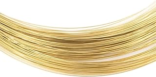 GatherTOOL 2/3/5M Solid Brass Copper Wires Round H62 Brass Wire Dia 0.3/0.4/0.5/0.6/0.8/1/1.2/1.5/1.8/2/2.5/3/4mm for Wire/Cable/Jewellery/Craft (Size : 2 Meter, Color : OD 0.8mm)