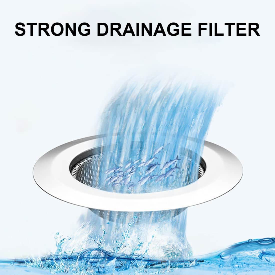 Filtro Di Scarico LEEQBCR - Set Da 2 Per Lavandino E Doccia - Acciaio Inox Anti Intasamento - Foto 3