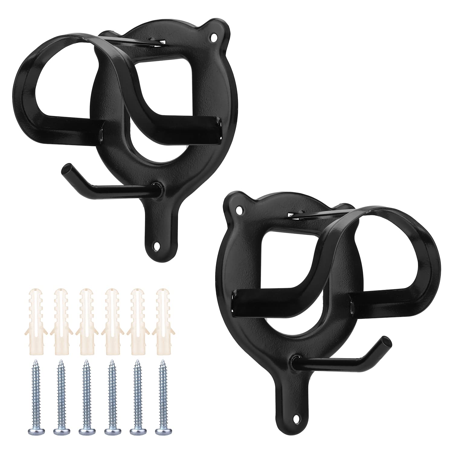 2pcs Horse Bridle Hooks, Bridle Holder Metal Bridle Bracket Horse Bridle Rack Wall Mount with