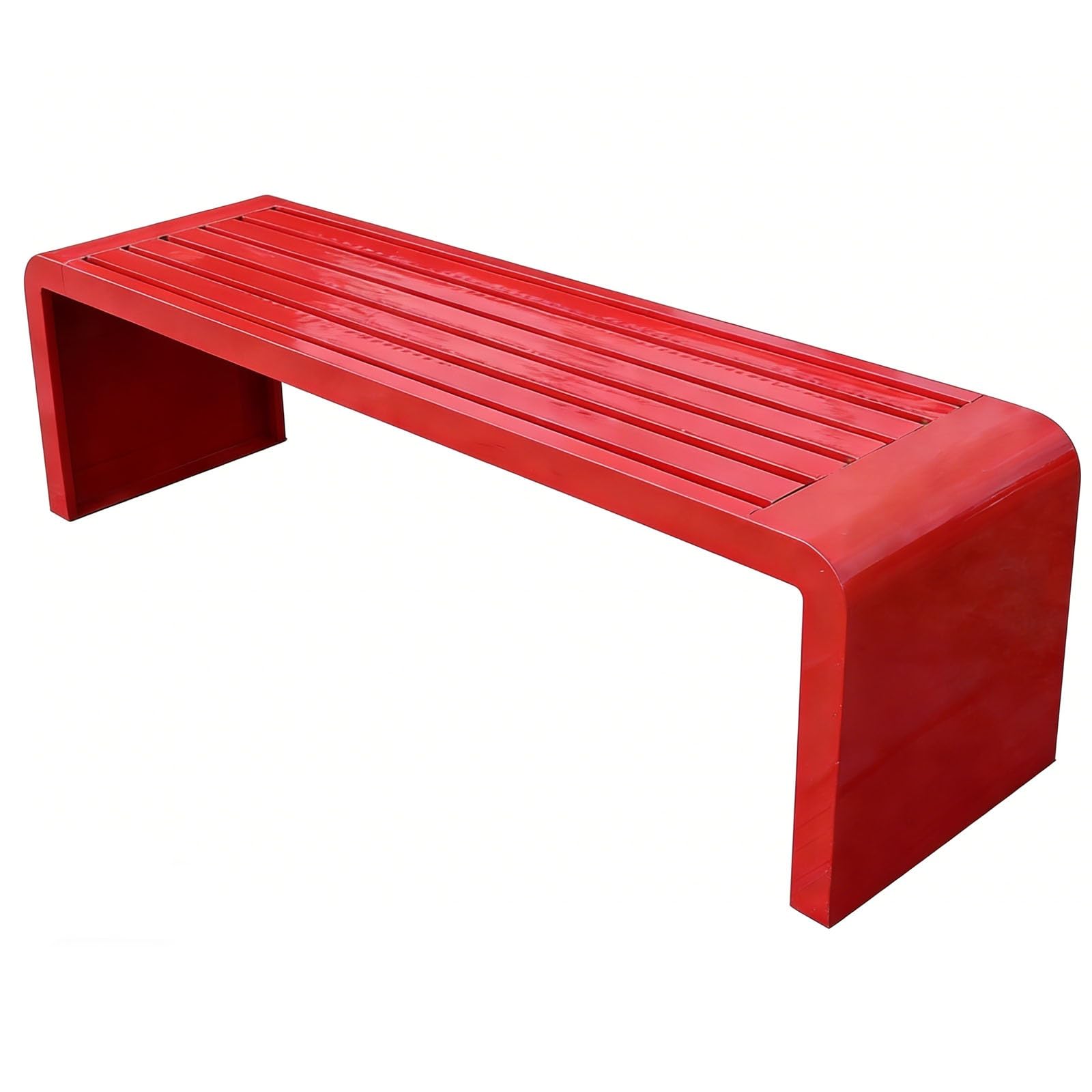 Banc de jardin en métal inoxydable pour une cour chic