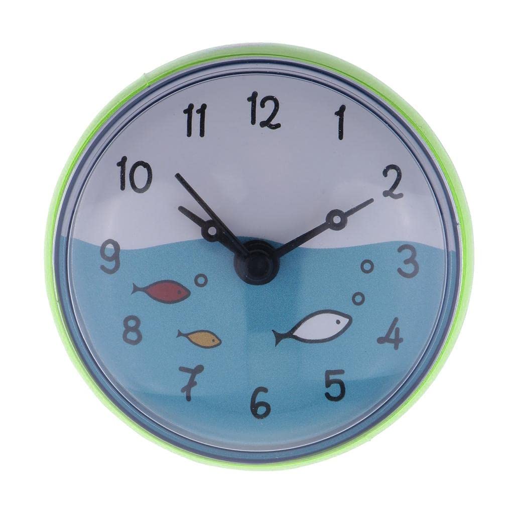 Horloge étanche pour salle de bain avec ventouse fixation murale