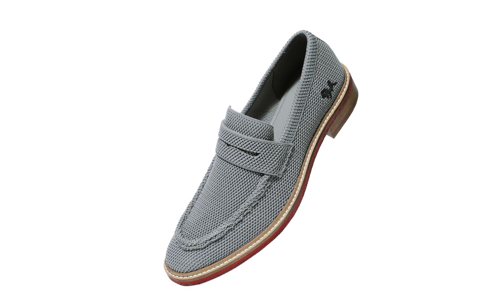 Block Heel Loafers for Mens | Breathable Knit Upper Comfortable & Flexible EVA Sole-image-22