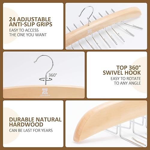 Miniatura 5 de ZEDODIER Perchas para camisetas sin mangas, organizador de brasieres para armario, capacidad de almacenamiento de 24 unidades, organizador de