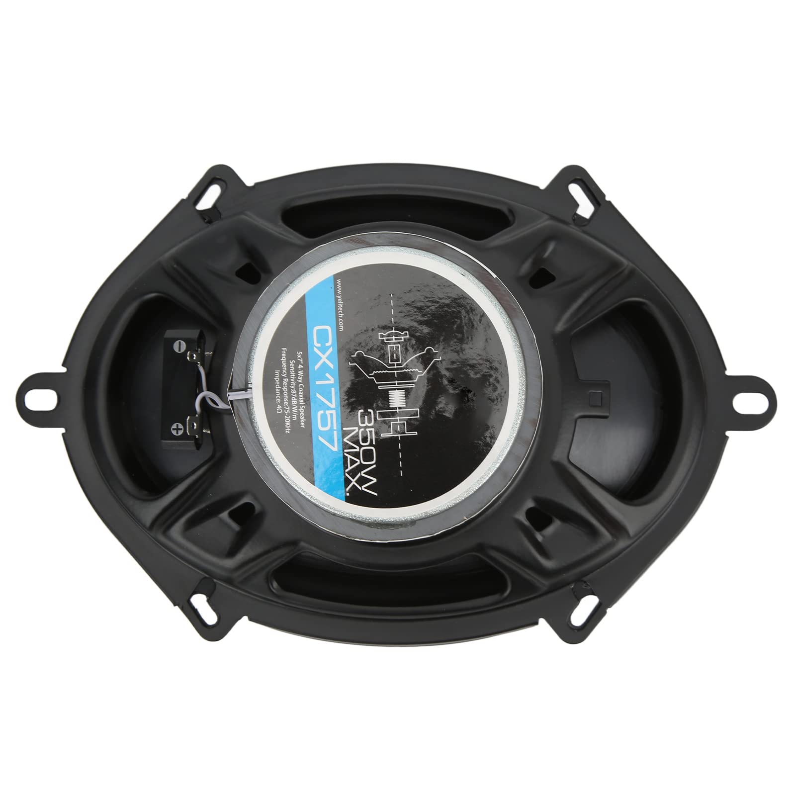 Koncentryczne Głośniki Samochodowe 5x7 Cali ABS i Metalowy Samochodowy Głośnik Wysokotonowy 4-drożny 350 W 4 Ohm, 75 do 20 KHZ Łatwa Instalacja do Drzwi Samochodowych i Codziennej Jazdy