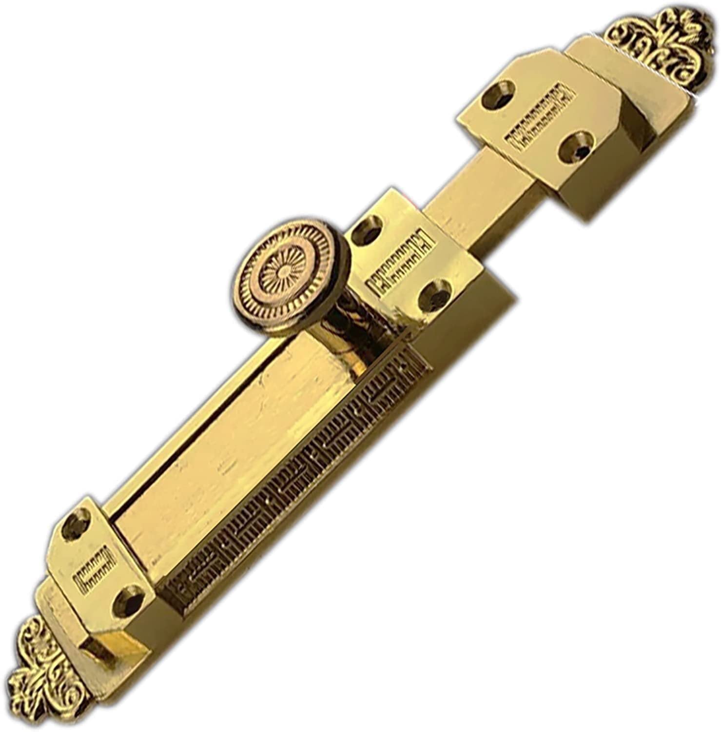 Cerradura deslizante for cerradura de puerta portátil, pestillo de perno de acero inoxidable fundido sólido, cerradura de pestillo deslizante de puerta de latón antiguo de estilo europeo, pe