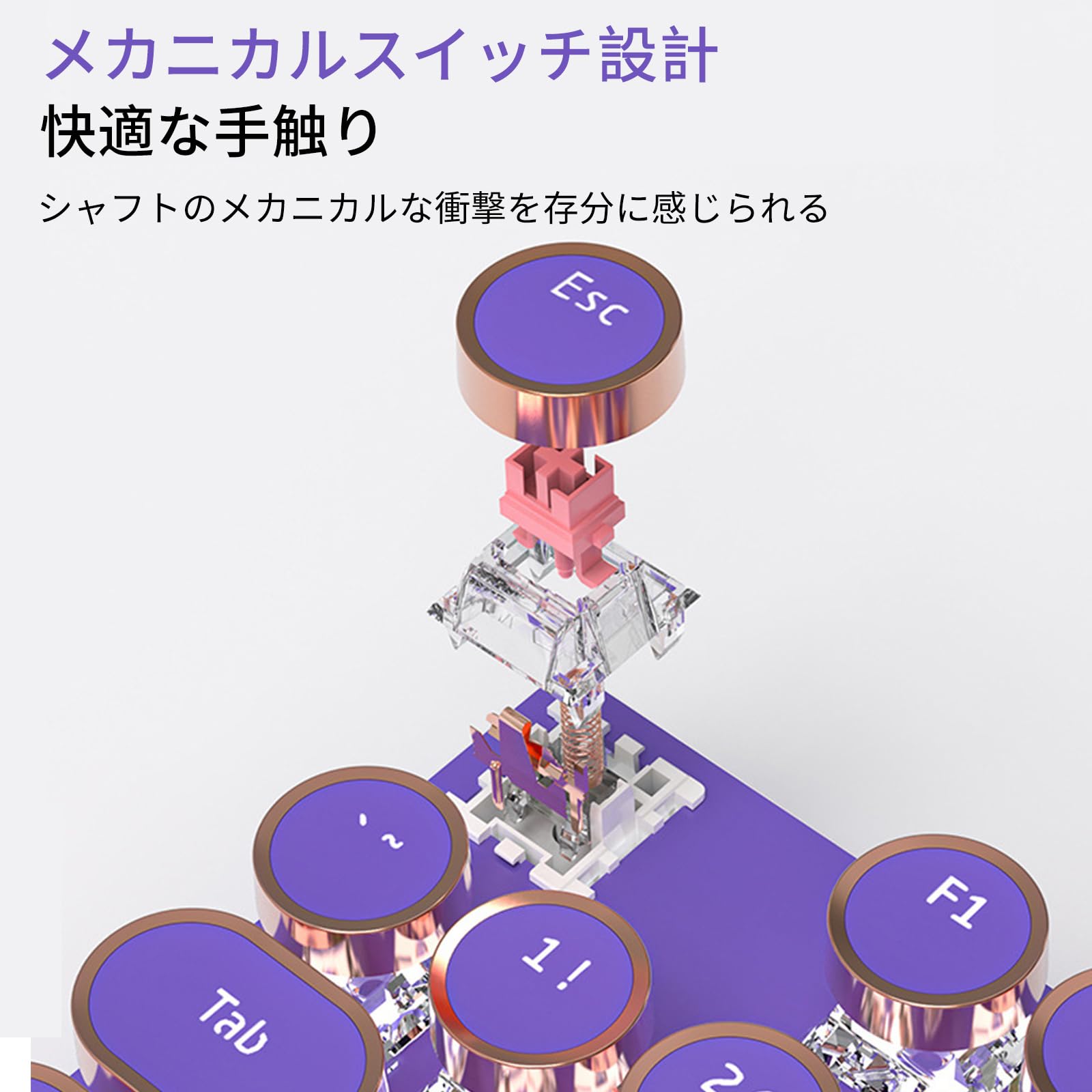 ピンク‪‪♡EWEADNタイプライター風キーボード Amazon | EWEADN メカニカル式ゲーミングキーボード タイプ