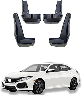 Mud Flaps for Honda Civic Hatchback 10th Generation 2017-2020 Splash Guard Protecting The car Chassis Protect Paint No Drilling All Weather Tire Protector Splash Guards
