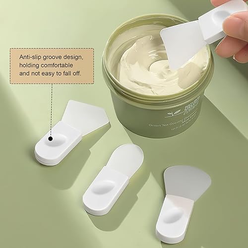 Miniatura 5 de 4 cepillos aplicadores de máscara facial, cepillo de silicona suave para máscara facial, espátula de maquillaje portátil para máscara cosmética,