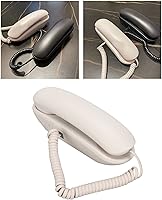 Vista 2 de Teléfono con cable fijo, teléfono de pared multifunción Plug and Play para el hogar para el hotel (blanco)