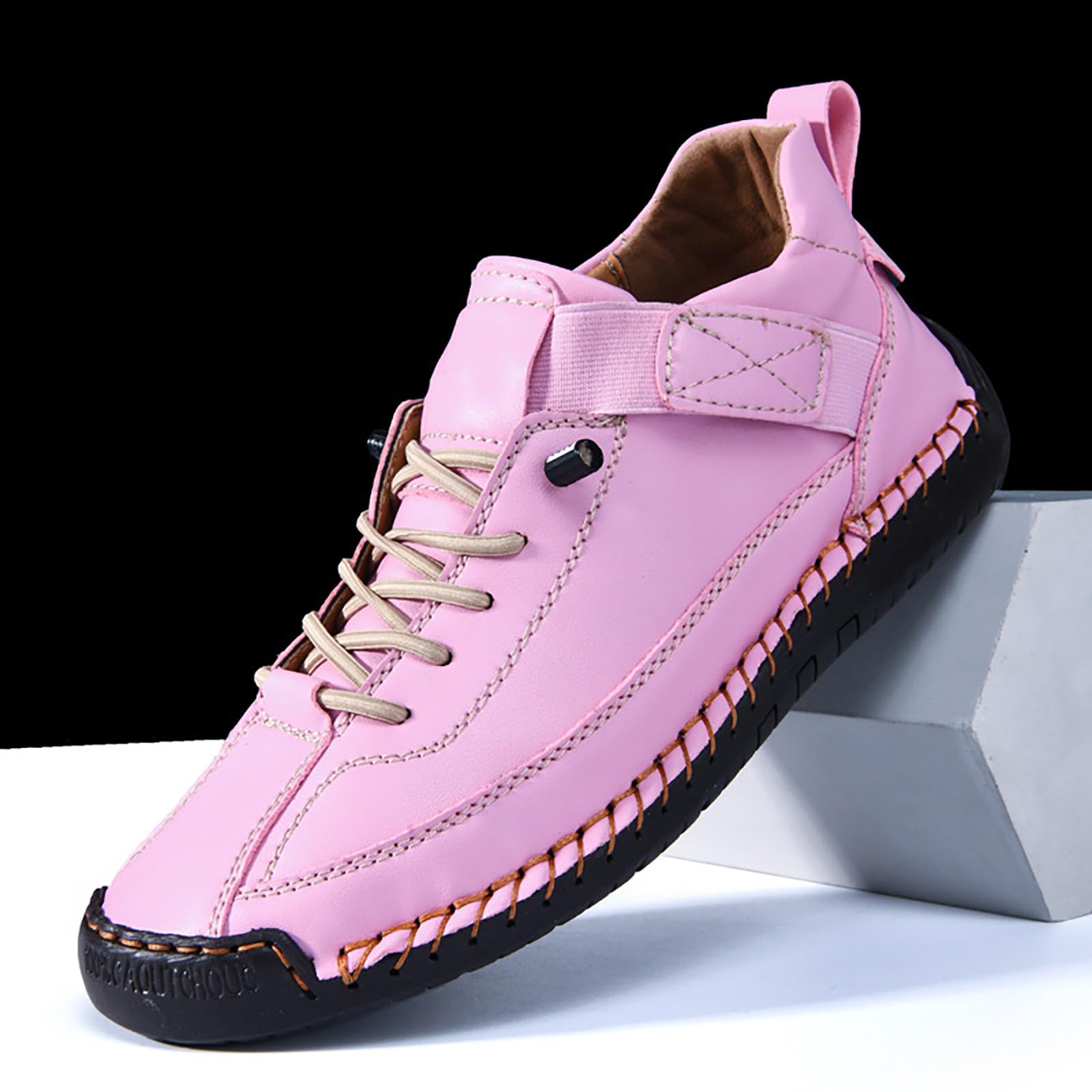 Treckingschuhe-Herren Casual Wasserdicht Wanderschuhe Weiches Schnürschuhe