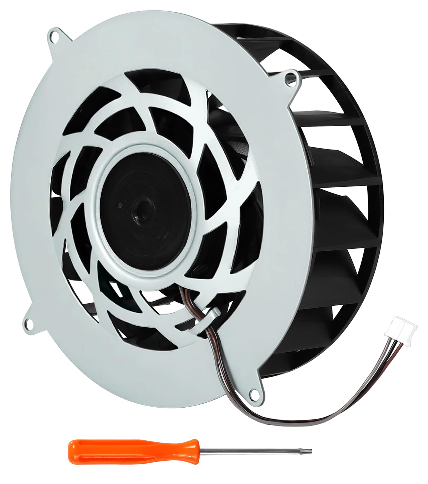 Ventilador de refrigeración interno de repuesto para consola PS5 Slim, 19 cuchillas, incluye destornillador T8