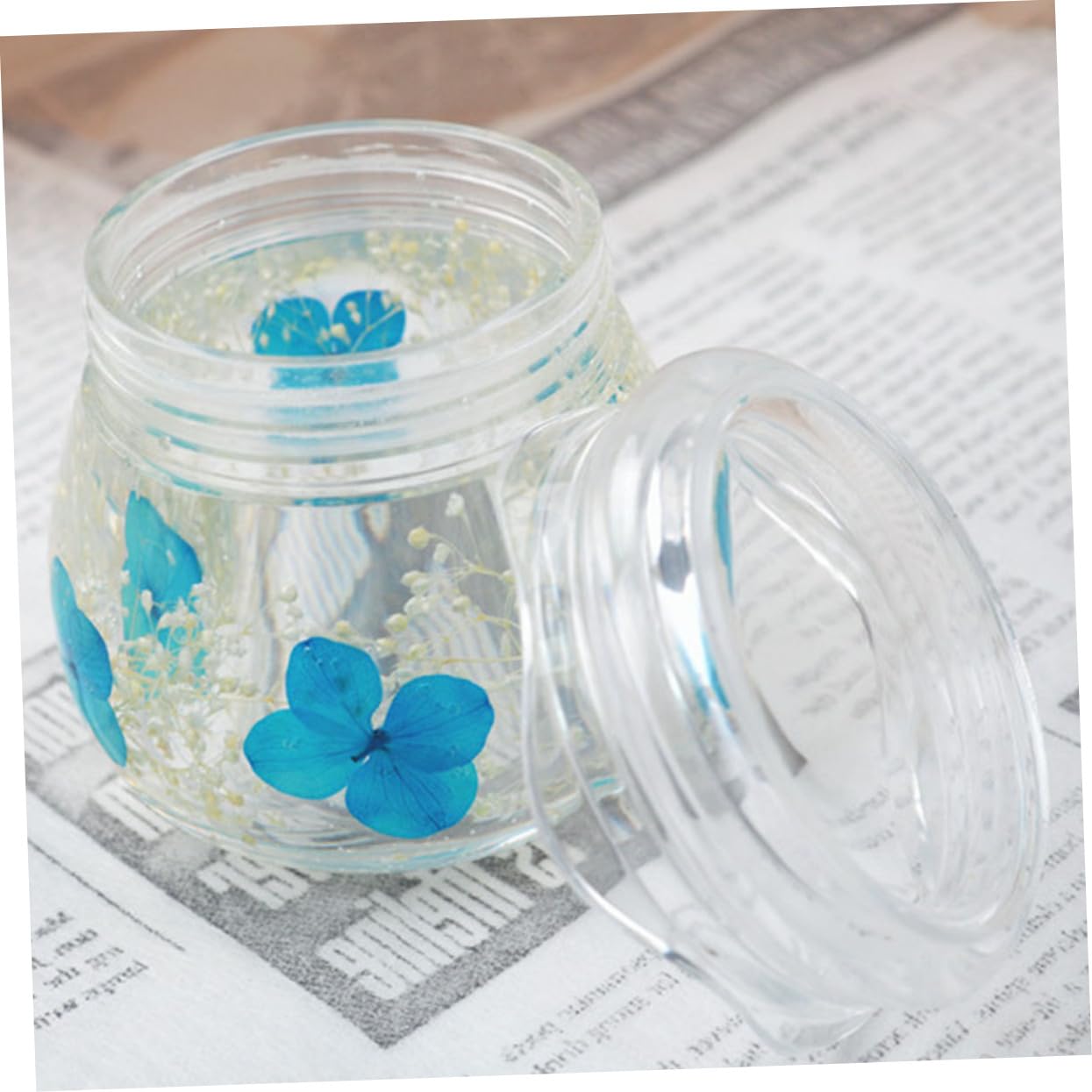 DOITOOL 6 Sätze Kristallklarer Epoxidharz Resin Bottle Mold mit Abdeckung Silikon Storage Box Mold für Schmuckbecher Puddingbecher und Aufbewahrung DIY Kreativset für Dekorationen