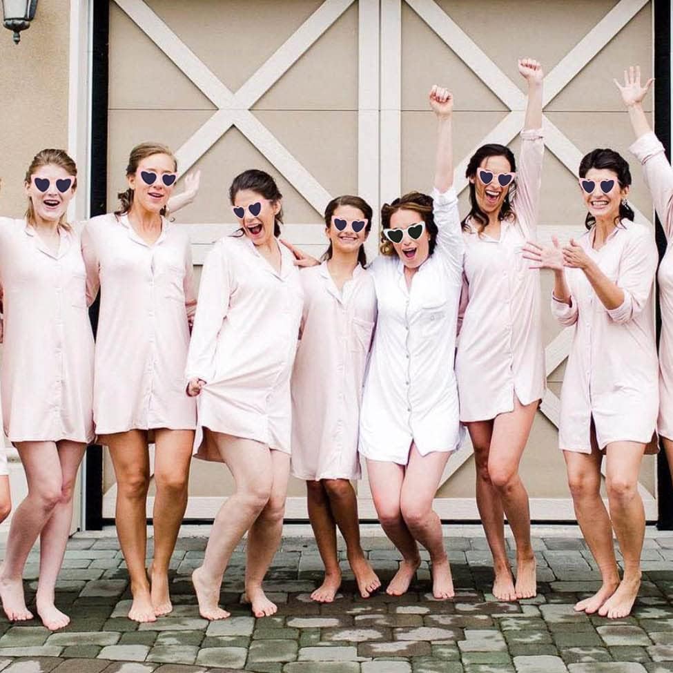 Miniatura 6 de LADY&HOME 10 lentes de sol de despedida de soltera en forma de corazón para despedidas de soltera, suministros para bodas, gafas de sol