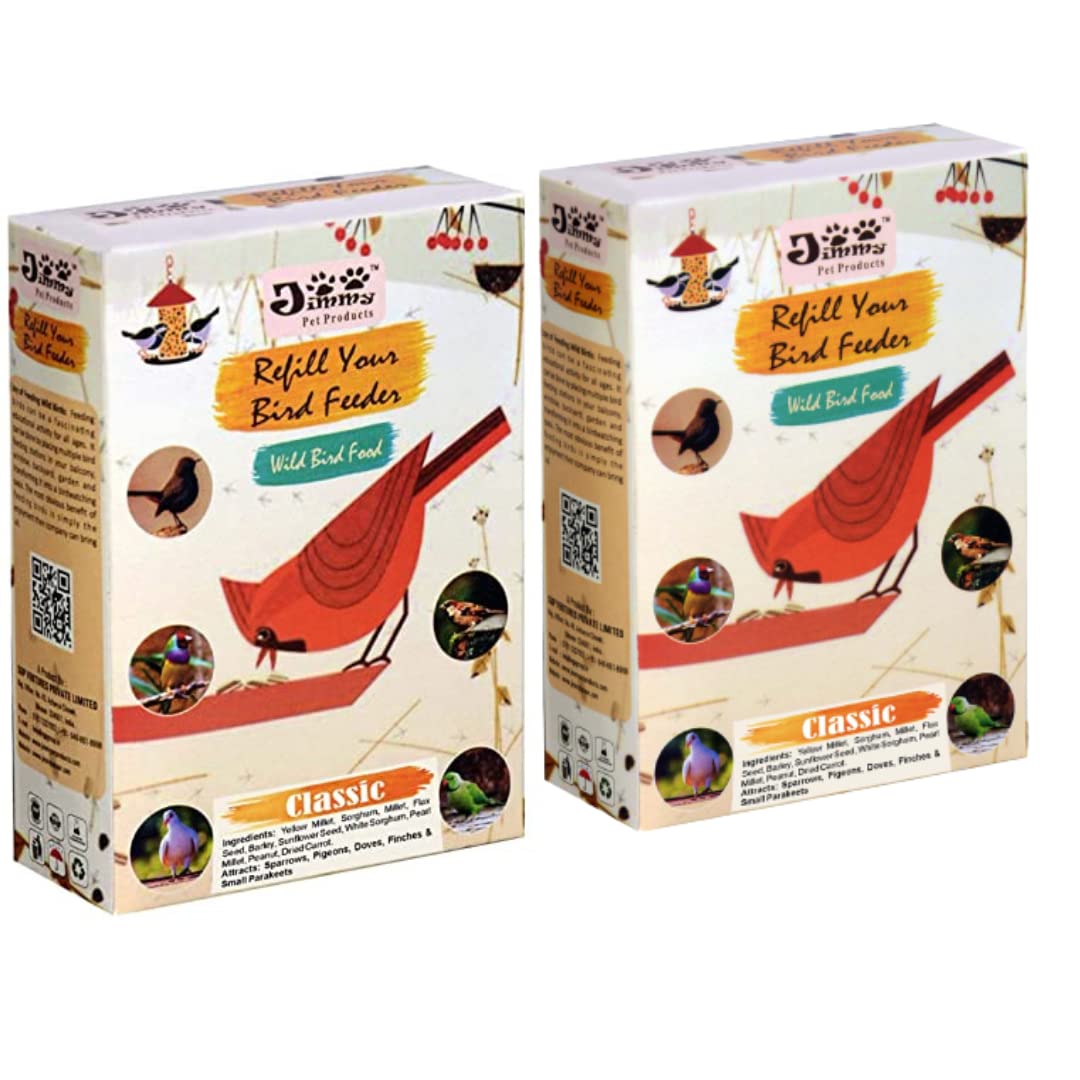 JiMMy Pet Products Refill Your Bird Feeder Classic Bird Feed Seed Mix Bird Food for Sparrow, Finches, Pigeon Wild Bird Food (800 Gm) (B07CYPXJNZ) Amazon Price History, Amazon Price Tracker