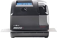 Vista 2 de Pyramid Time Systems - Reloj inteligente SiteTime 3600SSK1 y sello de documentos con alineación LED SmartSite y ventana Tri-View - Incluye 125