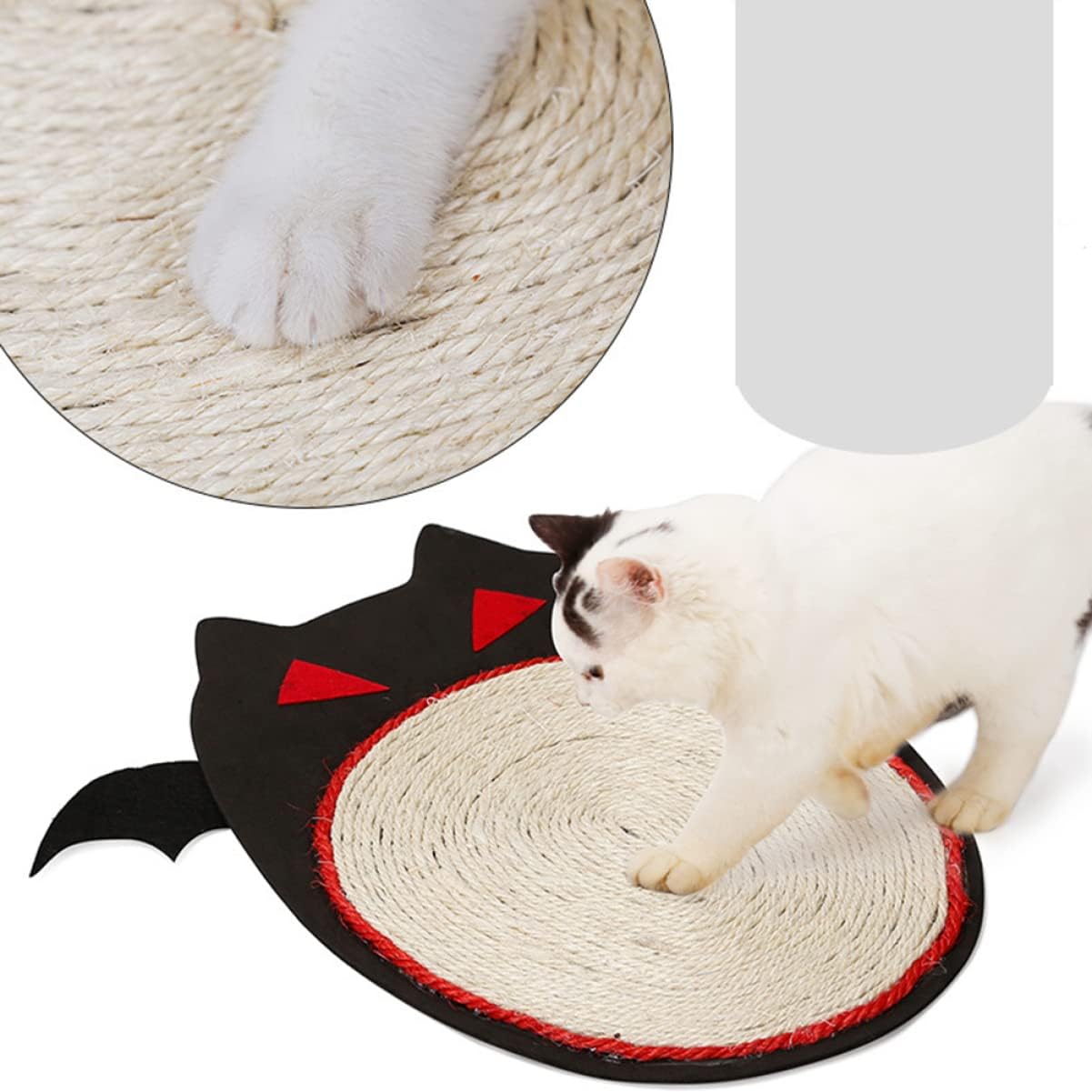 review Cat Sisal Mat 3pcs Pad Cats Bats Natural Dog Claw Pets Cute Scratch Halloween Protector Cat Fun Scratchers Sisal Doorway Supplies Grind Shaped Pet Bat to Carpets Sofa Grinding