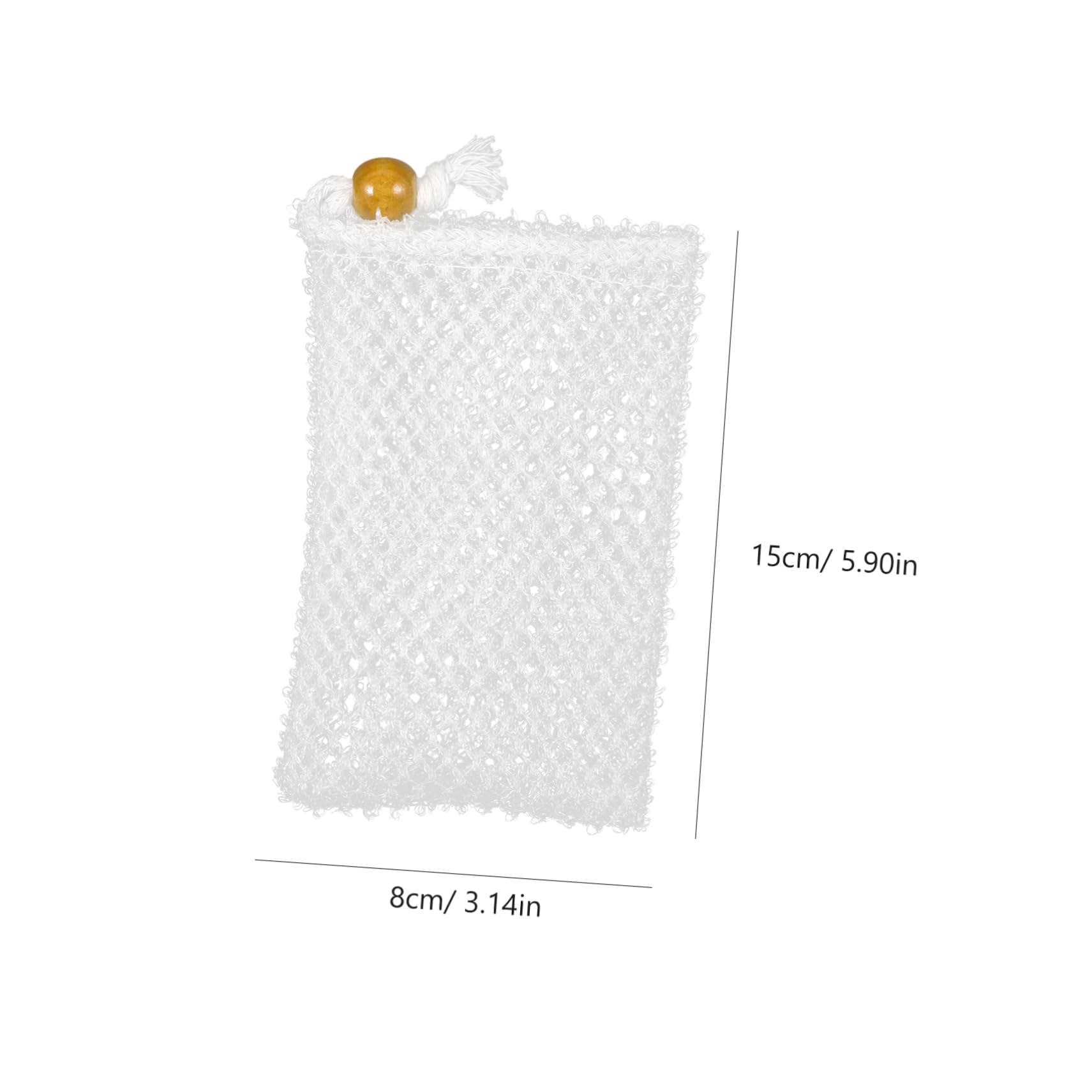 PartyKindom Nylon Material Soap Bag Exfoliating Mesh for Women Men Toiletry Bag Random Color