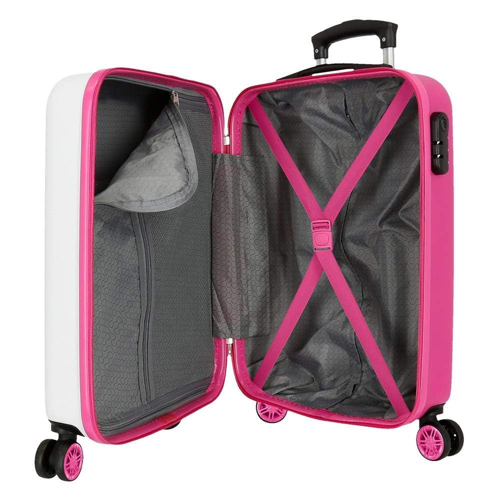 Disney Enjoy The Day Maleta Infantil Minnie Mouse, Equipaje Infantil, Fabricada en ABS,Rosa, 55 cm, 34L, Cierre de combinación Lateral, De Joumma Bags