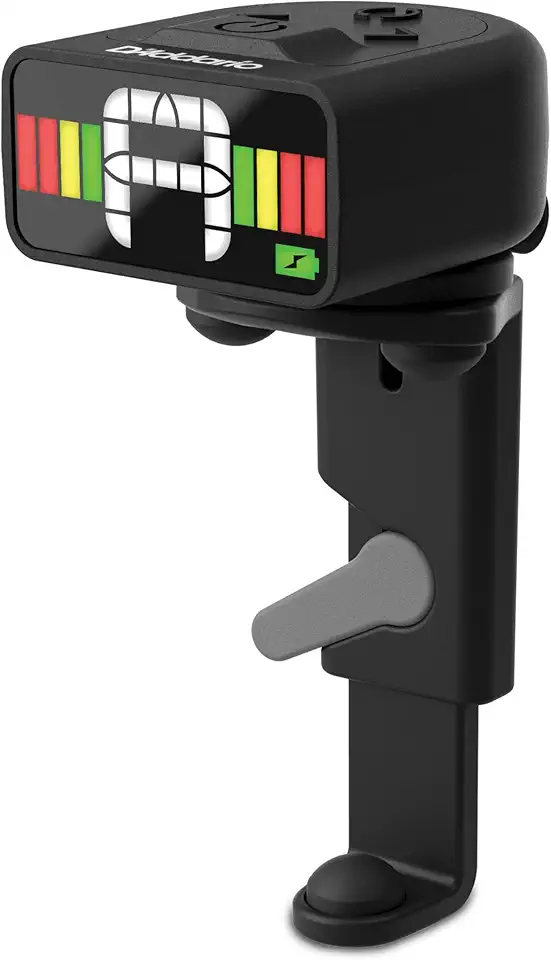 Afinador de viola micro recarregável D'Addario - Afinador de encaixe para violas - Tela colorida - Afinação rápida e precisa