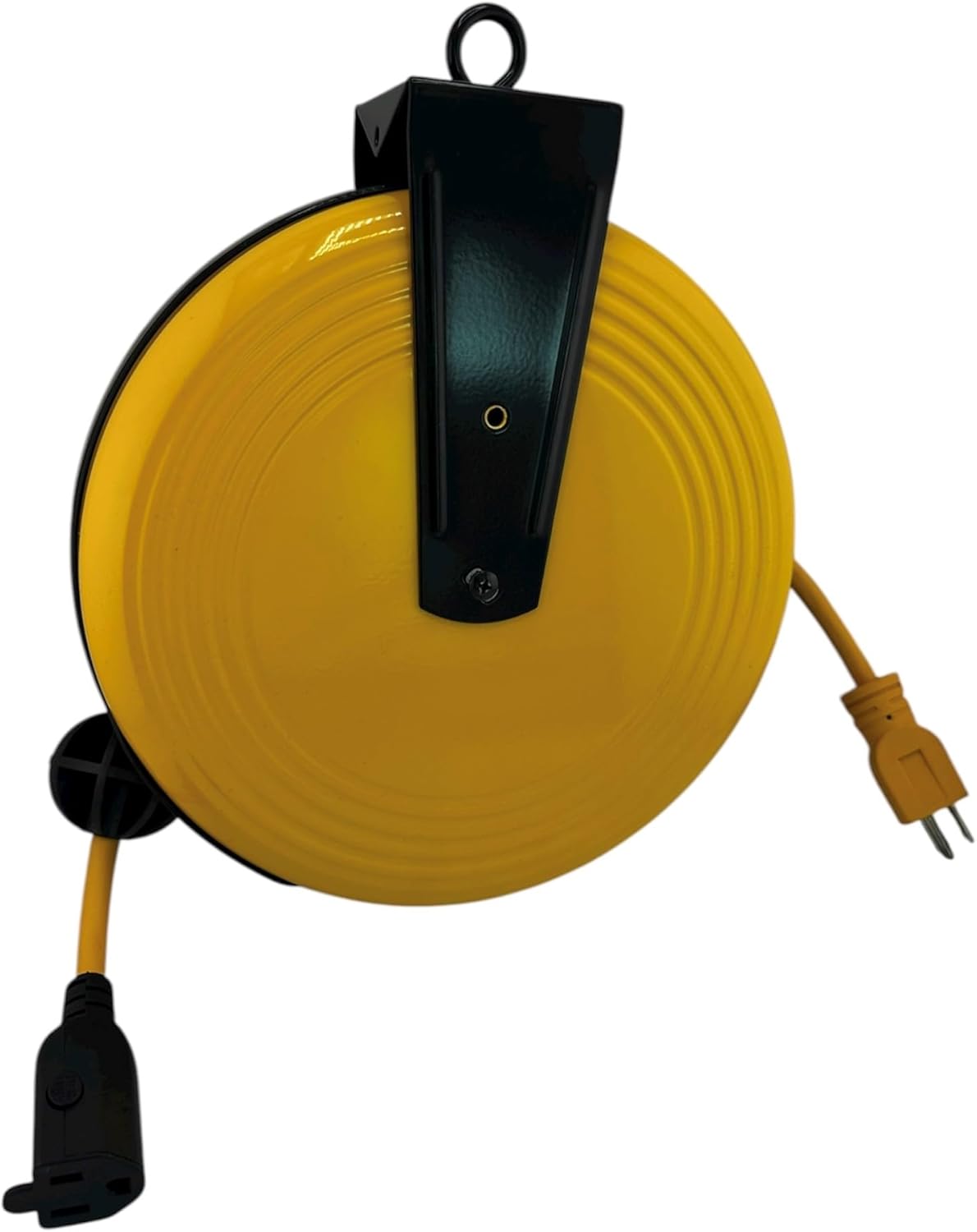 25 ft Locking, Retractable Extension Cord Reel - 15 amp (YELLOW)