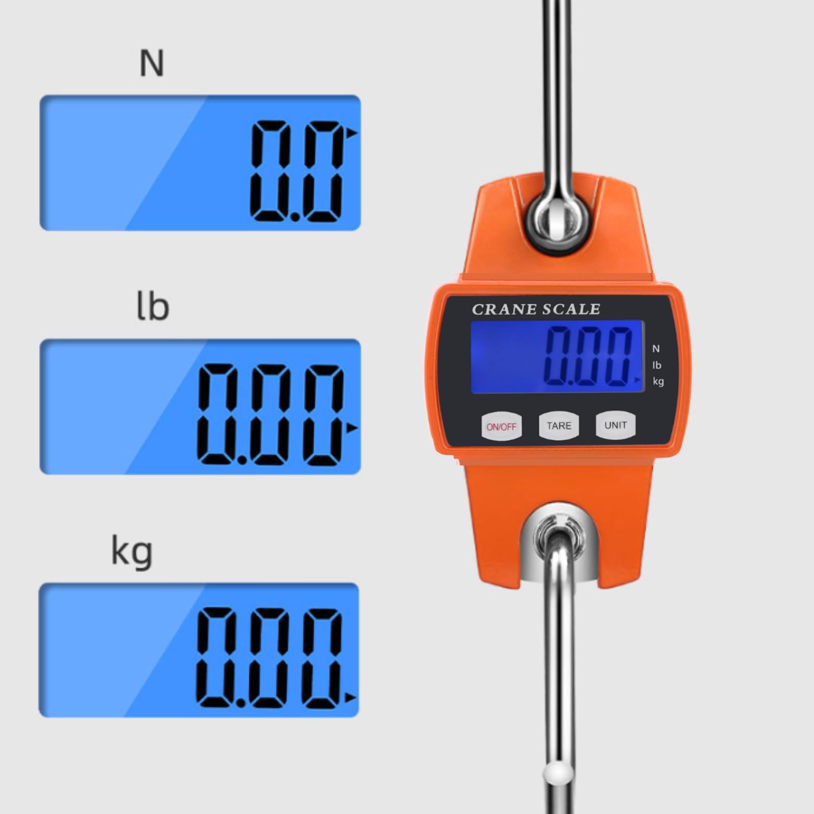Przenośny LCD Cyfrowy Elektroniczny Wildwaage 100kg LCD Przemysłowa Mini Wisząca Waga 300kg z Hakiem