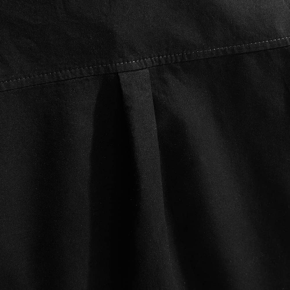 Spring&Gege Camisa de manga larga con botones de sarga tejida para niños