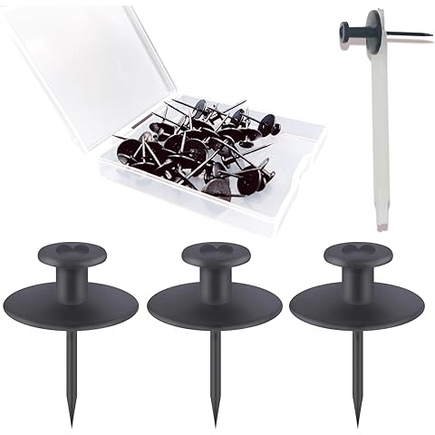 30 PCS Push Pins Picture Hangers Wall Hooks, Double Headed Thumb Tacks for Wall Han...