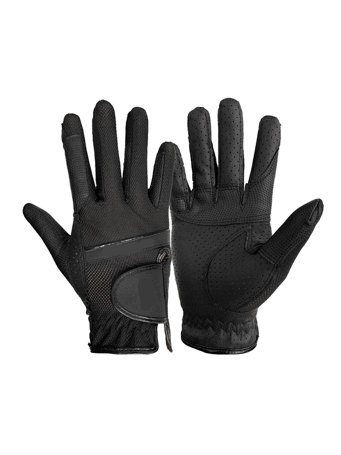 Guantes Ecuestres con Forro Polar Guantes Deportivos ecuestres, de Malla elástica, Antideslizantes y Transpirables for Ciclismo para EquitacióN